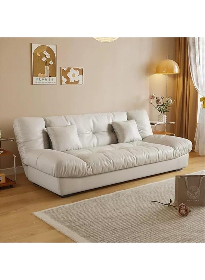 Zayn comforts Double Sofa Bed Modern Fabric sofa, Convertible & Space-Saving Design for Living Rooms & Apartments (White) - Image 2